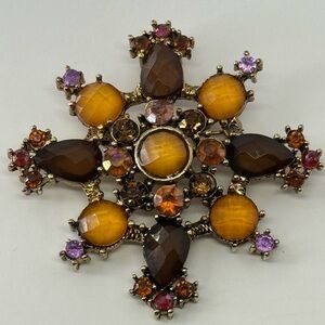 70s Large Fall Brooch Pendant
